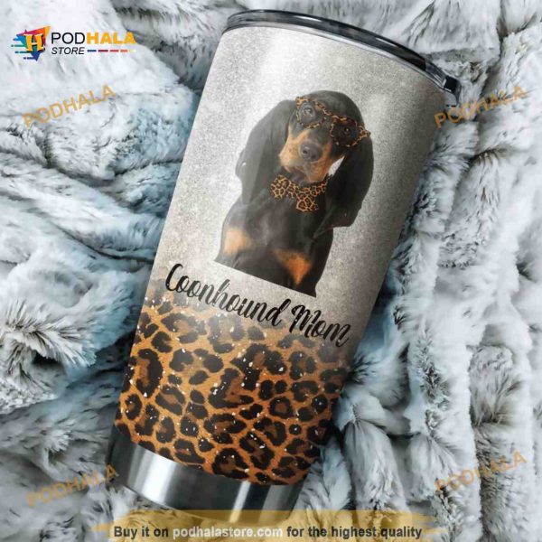 Coonhound Dog Mom Stainless Steel Cup Coffee Tumbler
