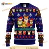 Corgi Cute Noel Mc Ugly Christmas Blue Funny Ugly Sweater 3D, Funny Xmas Gifts