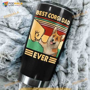 Corgi Dad Stainless Steel Cup Coffee Tumbler