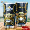 Corona Baby Yoda Custom Name Gift Travel Coffee Tumbler
