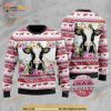 Cow And Pink Flowers Xmas 3D Funny Ugly Sweater, Funny Xmas Gifts