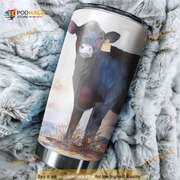 Cow Stainless Steel Cup Coffee Tumbler