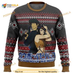 Cowboy Bebop Fan Wool Funny Ugly Sweater, Funny Xmas Gifts