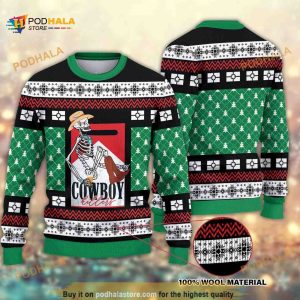 Cowboy Killer Graphic Christmas Funny Ugly Sweater, Funny Xmas Gifts