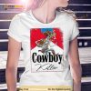 Cowboy Killer Graphic Jason Aldean Skeleton Cowboy T Shirt