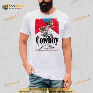Cowboy Killer Graphic Jason Aldean Skeleton Cowboy T Shirt 2