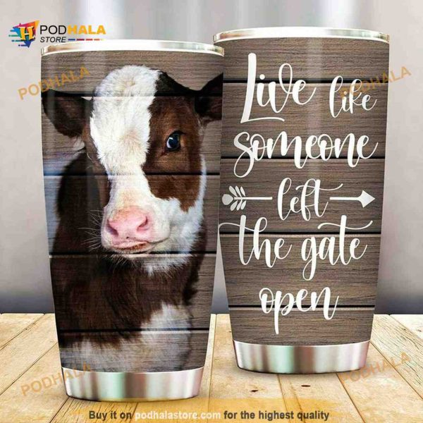 Cows Heifers Farm Insulated Stainless Steel Cup Coffee Tumbler