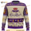 Crown Royal Whiskey Purple Funny Ugly Sweater, Funny Xmas Gifts
