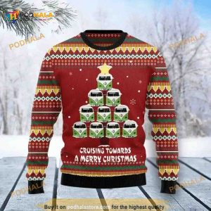Cruising Towards A Merry Christmas Funny Ugly Sweater 3D All Over Print