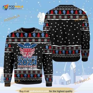Cthulhu 2024 No Lives Matter 3D Xmas Funny Ugly Sweater, Funny Xmas Gifts