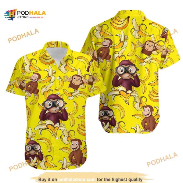 Curious George Halloween Hawaiian Shirt