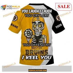 Custom Boston Bruins Sweatshirt Nhl Hoodie 3d You Laugh I Laugh You Cry I Cry 4