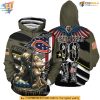 Custom Chicago Bears Honor Veterans Kneeling Soldier Design Shirt NFL Hoodie 3D