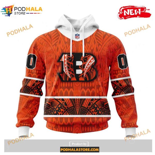 Custom Cincinnati Bengals Native With Samoa Culture Design Shirt NFL Hoodie 3D