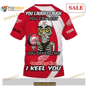 Custom Detroit Red Wings Sweatshirt Nhl Hoodie 3d You Laugh I Laugh You Cry I Cry 4