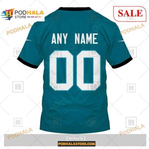 Custom Jacksonville Jaguars Home Shirt NFL Hoodie 3D 4