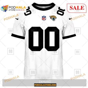 Custom Jacksonville Jaguars Road Jersey Shirt NFL Hoodie 3D 2
