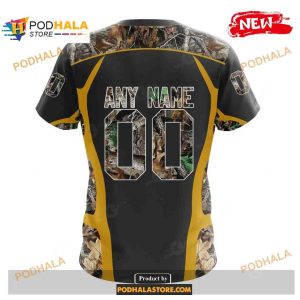 Custom Jacksonville Jaguars Special Camo Hunting Black Design NFL Hoodie 3D 4