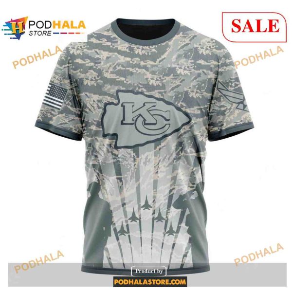 Custom Kansas City Chiefs Honor US Air Force Veterans Shirt NFL Hoodie 3D