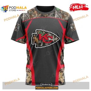 Custom Kansas City Chiefs Special Camo Hunting Black Design NFL Hoodie 3D 3