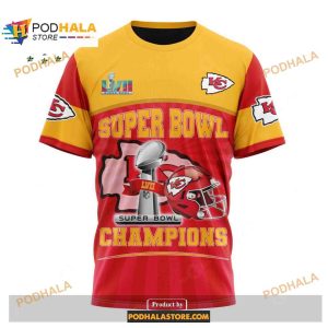 Custom Kansas City Chiefs Super Bowl LVII Champions Kits NFL Hoodie 3D 3