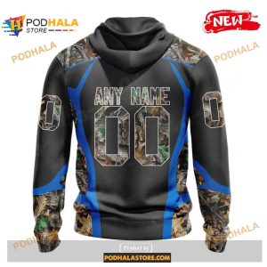 Custom Los Angeles Chargers Special Camo Hunting Black Design NFL Hoodie 3D 2