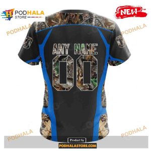 Custom Los Angeles Chargers Special Camo Hunting Black Design NFL Hoodie 3D 4