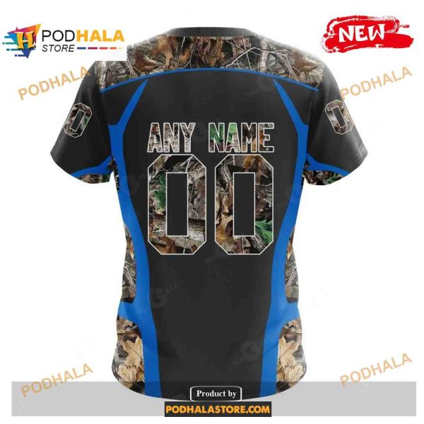 Custom Los Angeles Chargers Special Camo Hunting Black Design NFL Hoodie 3D