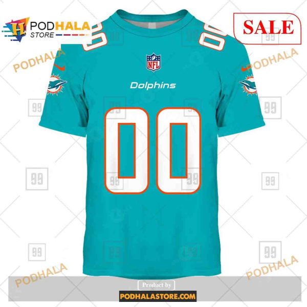 Custom Miami Dolphins Home Shirt NFL Hoodie 3D