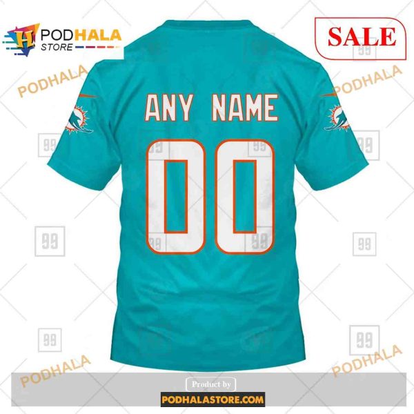 Custom Miami Dolphins Home Shirt NFL Hoodie 3D
