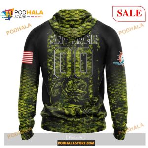 Los Angeles Rams NFL Personalized Your Name Fishing Camo Hoodie 3D