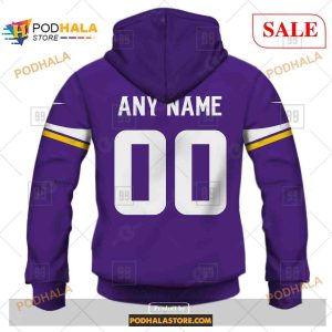 Custom Minnesota Vikings Home Shirt NFL Hoodie 3D 3