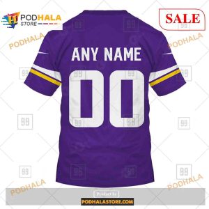 Custom Minnesota Vikings Home Shirt NFL Hoodie 3D 4