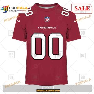 Custom NFL Arizona Cardinals Home Shirt Hoodie 3D 2
