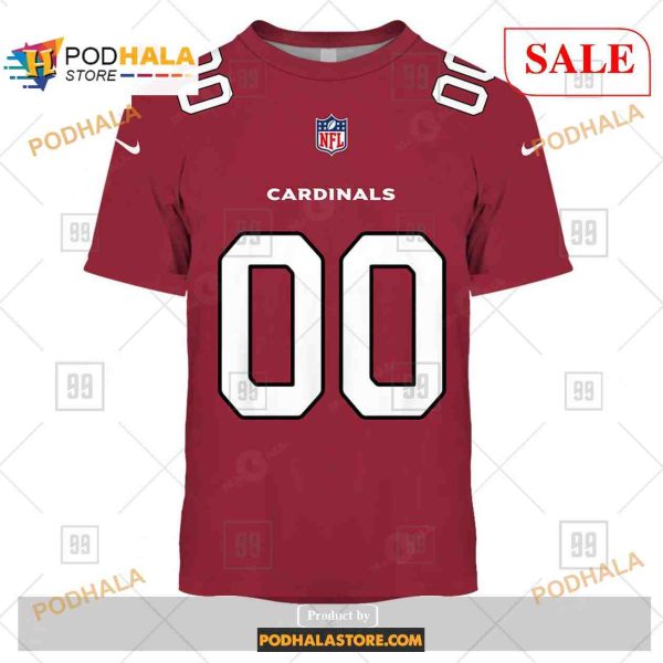 Custom NFL Arizona Cardinals Home Shirt Hoodie 3D
