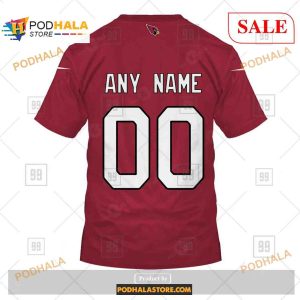 Custom NFL Arizona Cardinals Home Shirt Hoodie 3D 4