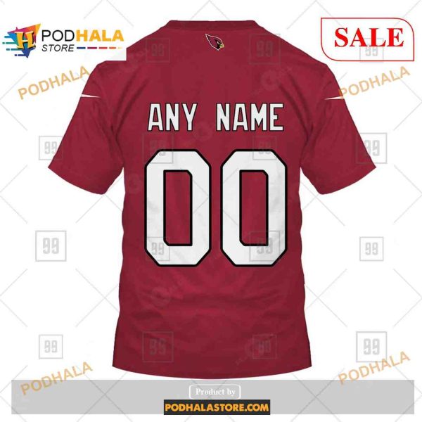 Custom NFL Arizona Cardinals Home Shirt Hoodie 3D
