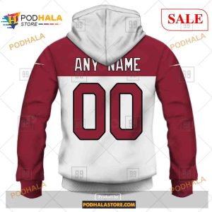 Custom NFL Arizona Cardinals Road Jersey Shirt Hoodie 3D 3