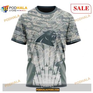 Custom NFL Carolina Panthers Honor US Air Force Veterans Shirt Hoodie 3D 3