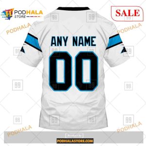 Custom NFL Carolina Panthers Road Jersey Shirt Hoodie 3D 4