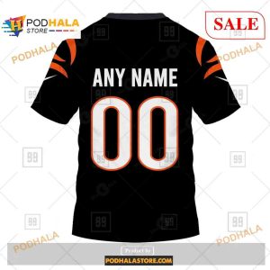 Custom NFL Cincinnati Bengals Home Shirt Hoodie 3D 4