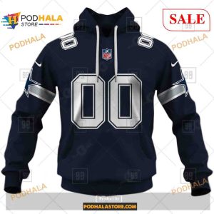 Custom NFL Dallas Cowboys Home Shirt Hoodie 3D 1