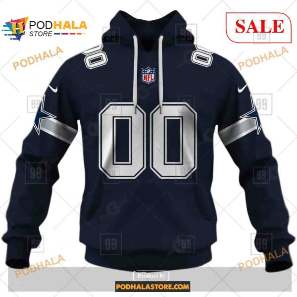 Custom NFL Dallas Cowboys Home Shirt Hoodie 3D
