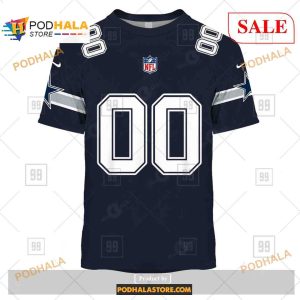 Custom NFL Dallas Cowboys Home Shirt Hoodie 3D 2
