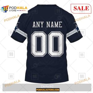 Custom NFL Dallas Cowboys Home Shirt Hoodie 3D 4