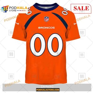 Custom NFL Denver Broncos Home Shirt Hoodie 3D 2