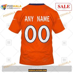 Custom NFL Denver Broncos Home Shirt Hoodie 3D 4