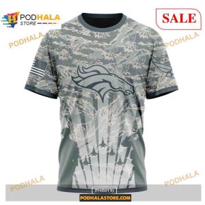 Custom NFL Denver Broncos Honor US Air Force Veterans Shirt Hoodie 3D 3