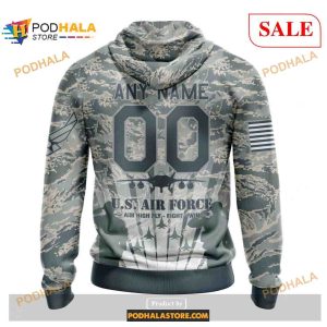 Custom NFL Green Bay Packers Honor US Air Force Veterans Shirt Hoodie 3D 2