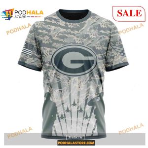 Custom NFL Green Bay Packers Honor US Air Force Veterans Shirt Hoodie 3D 3